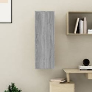 vidaXL Έπιπλο Τηλεόρασης Γκρι Sonoma 30,5x30x90cm από Επεξεργ. Ξύλο