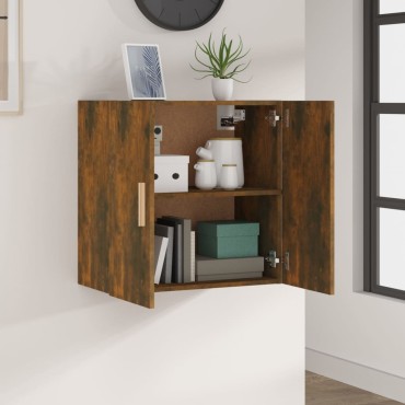 vidaXL Ντουλάπι Τοίχου Καπνιστή Δρυς 60x30x60cm Επεξεργασμένο Ξύλο 1 τεμ.