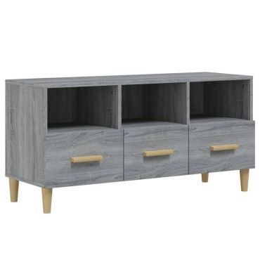 vidaXL Έπιπλο Τηλεόρασης Γκρι Sonoma 102x36x50cm από Επεξεργ. Ξύλο