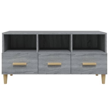 vidaXL Έπιπλο Τηλεόρασης Γκρι Sonoma 102x36x50cm από Επεξεργ. Ξύλο