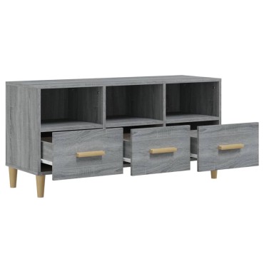 vidaXL Έπιπλο Τηλεόρασης Γκρι Sonoma 102x36x50cm από Επεξεργ. Ξύλο