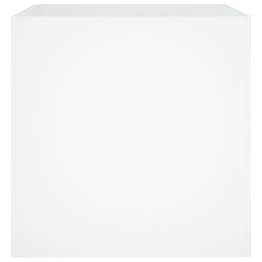vidaXL Ζαρντινιέρα Λευκή 40 x 40 x 40 εκ. από Επεξεργασμένο Ξύλο