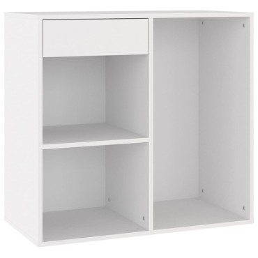 vidaXL Ντουλάπι Καλλυντικών Λευκό 80x40x75cm από Επεξ. ξύλο 1 τεμ.