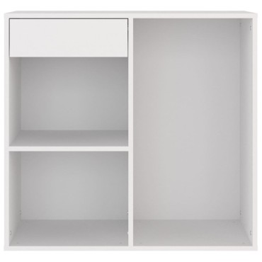 vidaXL Ντουλάπι Καλλυντικών Λευκό 80x40x75cm από Επεξ. ξύλο 1 τεμ.