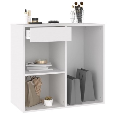 vidaXL Ντουλάπι Καλλυντικών Λευκό 80x40x75cm από Επεξ. ξύλο 1 τεμ.