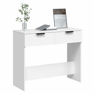 vidaXL Τραπέζι Κονσόλα Λευκό 90x36x75cm από Επεξεργασμένο Ξύλο 1 τεμ.