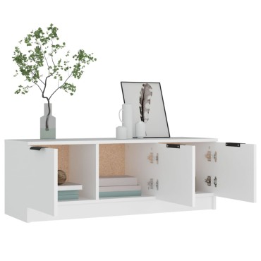 vidaXL Έπιπλο Τηλεόρασης Λευκό 102x35x36,5cm Επεξεργασμένο Ξύλο