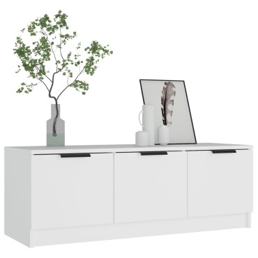 vidaXL Έπιπλο Τηλεόρασης Λευκό 102x35x36,5cm Επεξεργασμένο Ξύλο