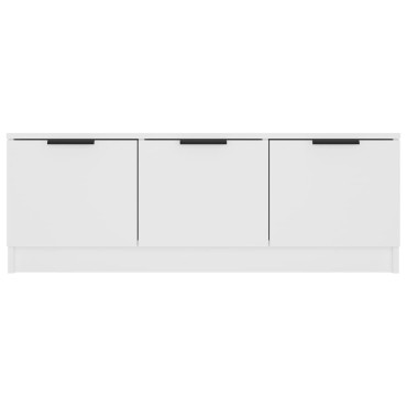 vidaXL Έπιπλο Τηλεόρασης Λευκό 102x35x36,5cm Επεξεργασμένο Ξύλο