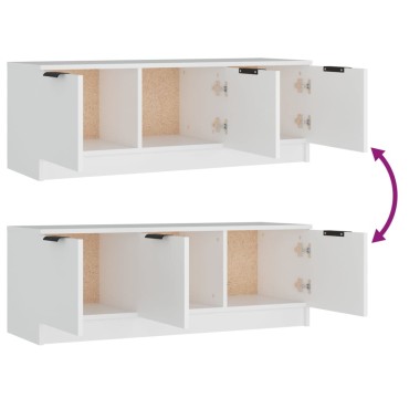 vidaXL Έπιπλο Τηλεόρασης Λευκό 102x35x36,5cm Επεξεργασμένο Ξύλο