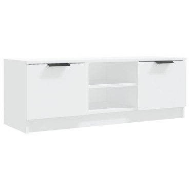vidaXL Έπιπλο Τηλεόρασης Λευκό 102x35x36,5cm Επεξεργασμένο Ξύλο