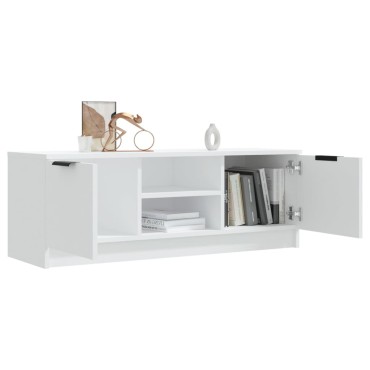 vidaXL Έπιπλο Τηλεόρασης Λευκό 102x35x36,5cm Επεξεργασμένο Ξύλο