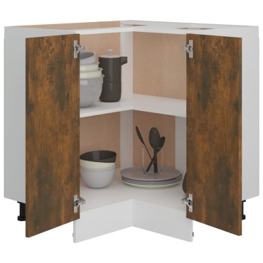 vidaXL Ντουλάπι Κουζίνας Lyon Καπνιστή Δρυς 75,5x75,5x81,5cm 1 τεμ.