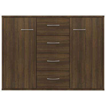 vidaXL Ντουλάπι Καφέ Δρυς 88x30x65cm από Επεξεργασμένο Ξύλο 1 τεμ.