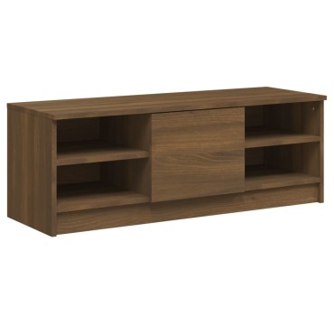 vidaXL Έπιπλο Τηλεόρασης Καφέ Δρυς 102x35,5x36,5cm Επεξεργ. Ξύλο