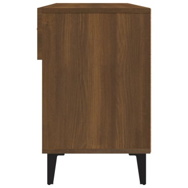 vidaXL Παπουτσοθήκη Καφέ Δρυς 102x35x55cm από Επεξεργασμένο Ξύλο