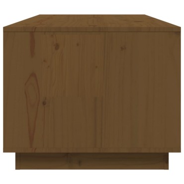 vidaXL Τραπεζάκι Σαλονιού Καφέ Μελί 100x50x41cm Μασίφ Ξύλο Πεύκου 1 τεμ.