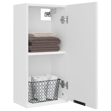 vidaXL Ντουλάπι Μπάνιου Επιτοίχιο Λευκό 32x20x67cm 1 τεμ.