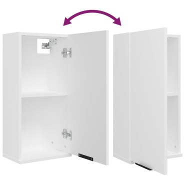 vidaXL Ντουλάπι Μπάνιου Επιτοίχιο Λευκό 32x20x67cm 1 τεμ.
