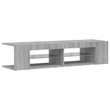 vidaXL Έπιπλο Τηλεόρασης με LED Γκρι Sonoma 135x39x30cm