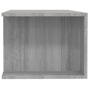 vidaXL Έπιπλο Τηλεόρασης με LED Γκρι Sonoma 135x39x30cm