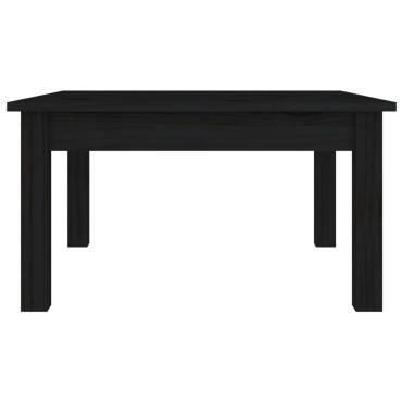 vidaXL Τραπεζάκι Σαλονιού Μαύρο 55x55x30cm από Μασίφ Ξύλο Πεύκου 1 τεμ.