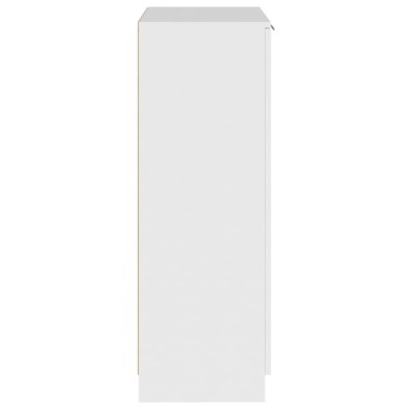vidaXL Παπουτσοθήκη Λευκή 59x35x100cm από Επεξεργασμένο Ξύλο 1 τεμ.