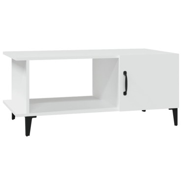 vidaXL Τραπεζάκι Σαλονιού Λευκό 90x50x40cm από Επεξεργασμένο Ξύλο 1 τεμ.