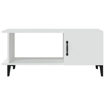 vidaXL Τραπεζάκι Σαλονιού Λευκό 90x50x40cm από Επεξεργασμένο Ξύλο 1 τεμ.