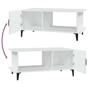 vidaXL Τραπεζάκι Σαλονιού Λευκό 90x50x40cm από Επεξεργασμένο Ξύλο 1 τεμ.
