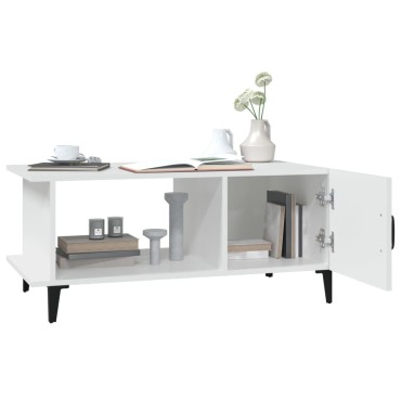 vidaXL Τραπεζάκι Σαλονιού Λευκό 90x50x40cm από Επεξεργασμένο Ξύλο 1 τεμ.