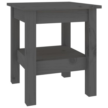 vidaXL Τραπεζάκι Σαλονιού Γκρι 35x35x40cm από Μασίφ Ξύλο Πεύκου 1 τεμ.