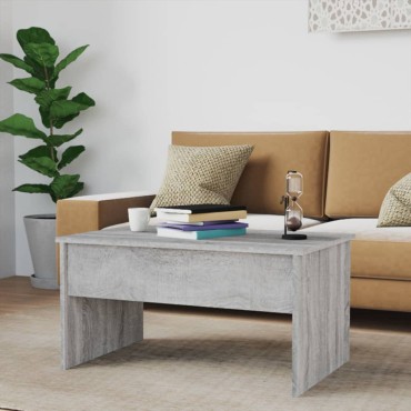 vidaXL Τραπεζάκι Σαλονιού Γκρι Sonoma80x50,5x41,5cm Επεξεργασμένο Ξύλο 1 τεμ.