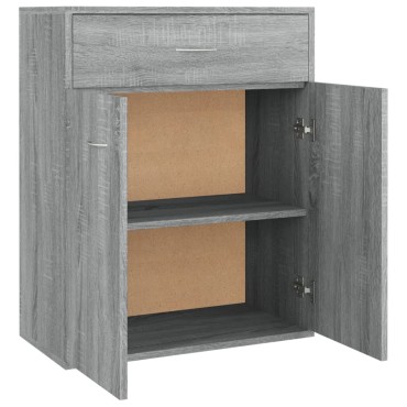 vidaXL Ντουλάπι Γκρι Sonoma 60x30x75cm από Επεξεργασμένο Ξύλο 1 τεμ.