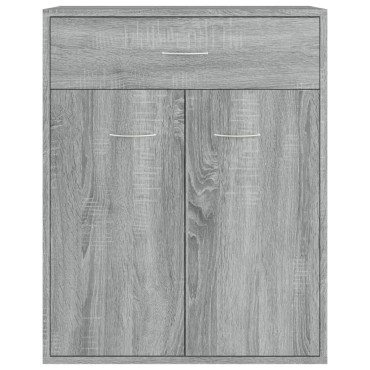 vidaXL Ντουλάπι Γκρι Sonoma 60x30x75cm από Επεξεργασμένο Ξύλο 1 τεμ.