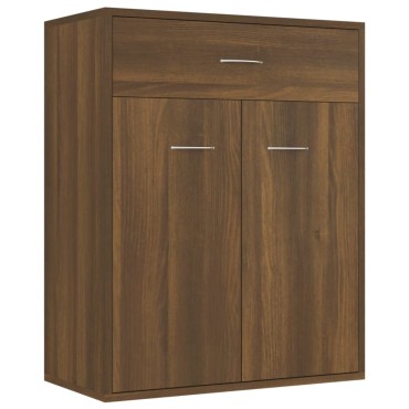 vidaXL Μπουφές Καφέ Δρυς 60x30x75cm από Επεξεργασμένο Ξύλο 1 τεμ.