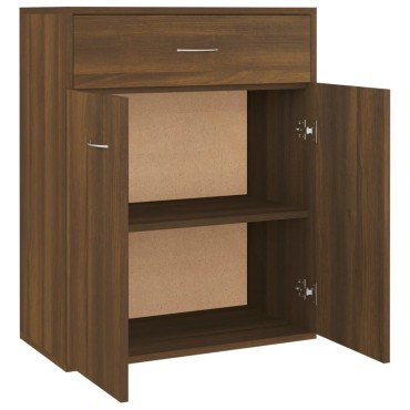 vidaXL Μπουφές Καφέ Δρυς 60x30x75cm από Επεξεργασμένο Ξύλο 1 τεμ.