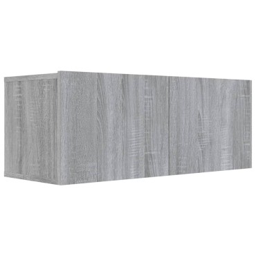 vidaXL Έπιπλο Τηλεόρασης Γκρι Sonoma 80x30x30cm από Επεξεργ. Ξύλο