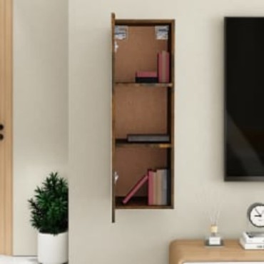 vidaXL Έπιπλο Τηλεόρασης Καπνιστή Δρυς30,5x30x90cm Επεξεργασμένο Ξύλο