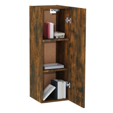 vidaXL Έπιπλο Τηλεόρασης Καπνιστή Δρυς30,5x30x90cm Επεξεργασμένο Ξύλο