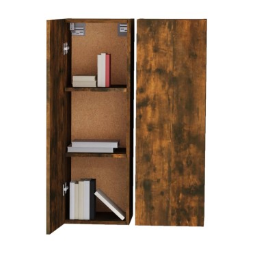 vidaXL Έπιπλα Τηλεόρασης2 τεμ. Καπν. Δρυς 30,5x30x90cm Επ. Ξύλο