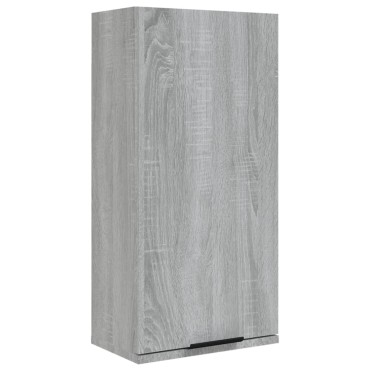 vidaXL Ντουλάπι Μπάνιου Επιτοίχιο Γκρι sonoma 32x20x67cm 1 τεμ.