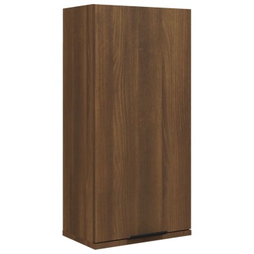 vidaXL Ντουλάπι Μπάνιου Επιτοίχιο Καφέ δρυς 32x20x67cm 1 τεμ.