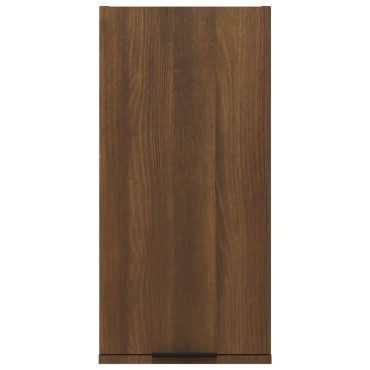 vidaXL Ντουλάπι Μπάνιου Επιτοίχιο Καφέ δρυς 32x20x67cm 1 τεμ.