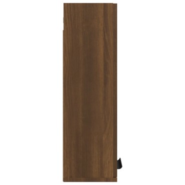 vidaXL Ντουλάπι Μπάνιου Επιτοίχιο Καφέ δρυς 32x20x67cm 1 τεμ.