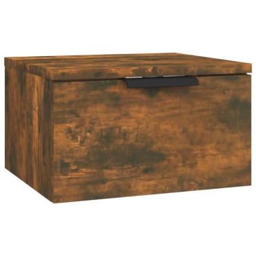 vidaXL Κομοδίνο Επιτοίχιο Καπνιστή Δρυς 34x30x20cm 1 τεμ.