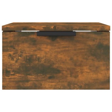 vidaXL Κομοδίνο Επιτοίχιο Καπνιστή Δρυς 34x30x20cm 1 τεμ.