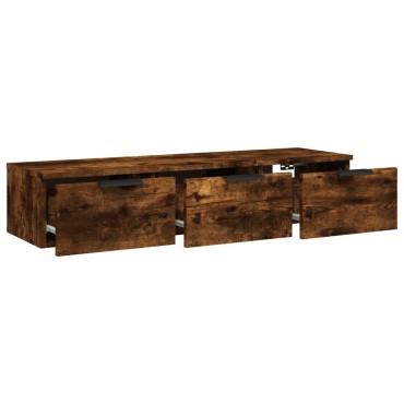 vidaXL Ντουλάπι Τοίχου Καπνιστή Δρυς 102x30x20cm Επεξεργασμένο Ξύλο 1 τεμ.