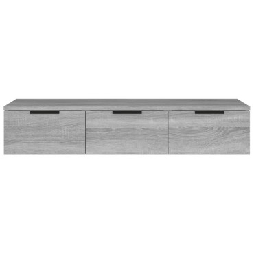 vidaXL Ντουλάπι Τοίχου Γκρι Sonoma102x30x20cm Επεξεργασμένο Ξύλο 1 τεμ.