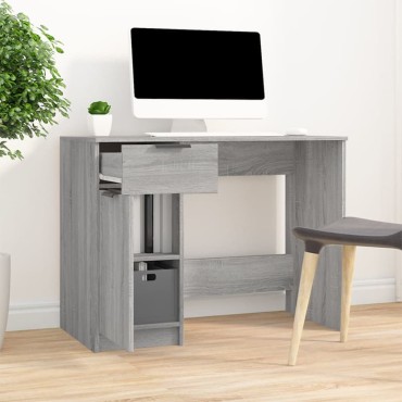 vidaXL Γραφείο Γκρι Sonoma 100x50x75cm από Επεξεργασμένο Ξύλο 1 τεμ.